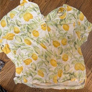 Lemon Pajama top loveshackfancy roller rabbit